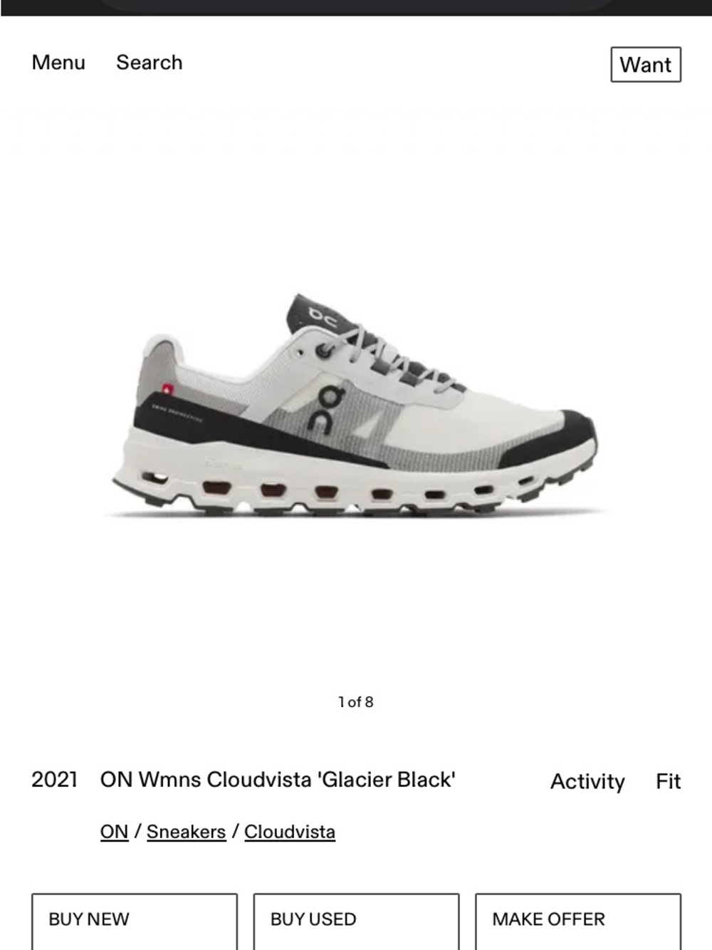 Women’s on cloud running shoes cloud vista